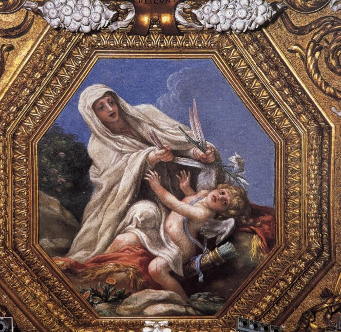 Baldassarre Franceschini detto Il Volterrano, La Pudicizia (recto) | Amor Lascivo (verso)
