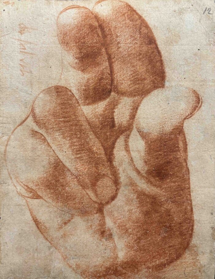 Artista Centro Italiano, Study for the blessing hand