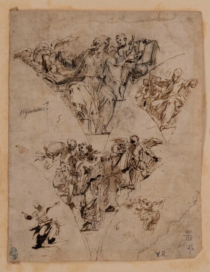 Carlo Urbino, Study of Pendentives with Figures of Evangelists