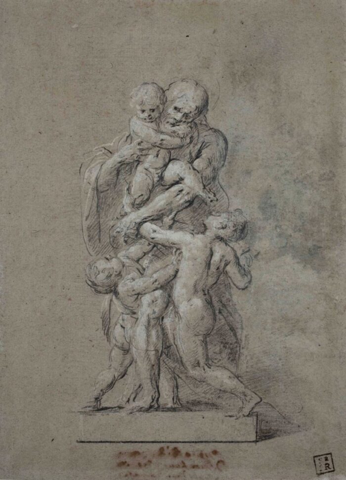 Giovanni Battista Crespi detto Il Cerano, Saint Joseph Holding the Infant Jesus with Two Children (?)