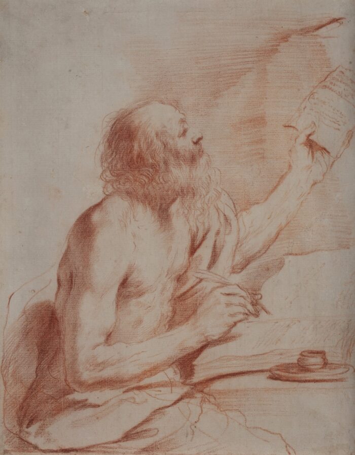 Giovanni Francesco Barbieri detto il Guercino, Saint Jerome Writing