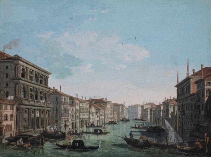 Giuseppe Bernardino Bison, View of the Grand Canal with Palazzo Grimani