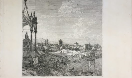 Antonio Canaletto Landscape Bishops Tomb