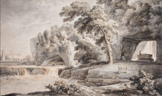 Carlo Bonavia Landscape Figures Cave