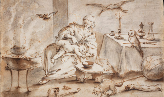 Domenico Guidobono Witchcraft Scene