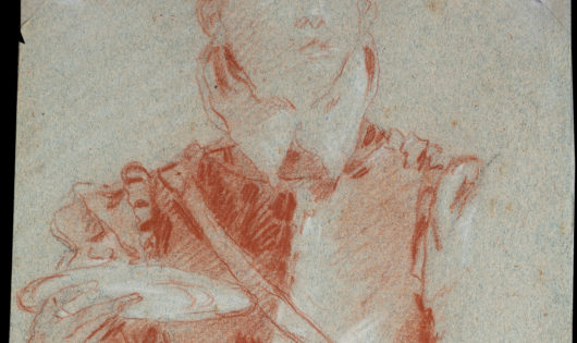 Giovanni Domenico Tiepolo Page boy Breastplate Holding Dish