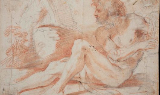 Pier Francesco Mola Man Sitting in Landscape
